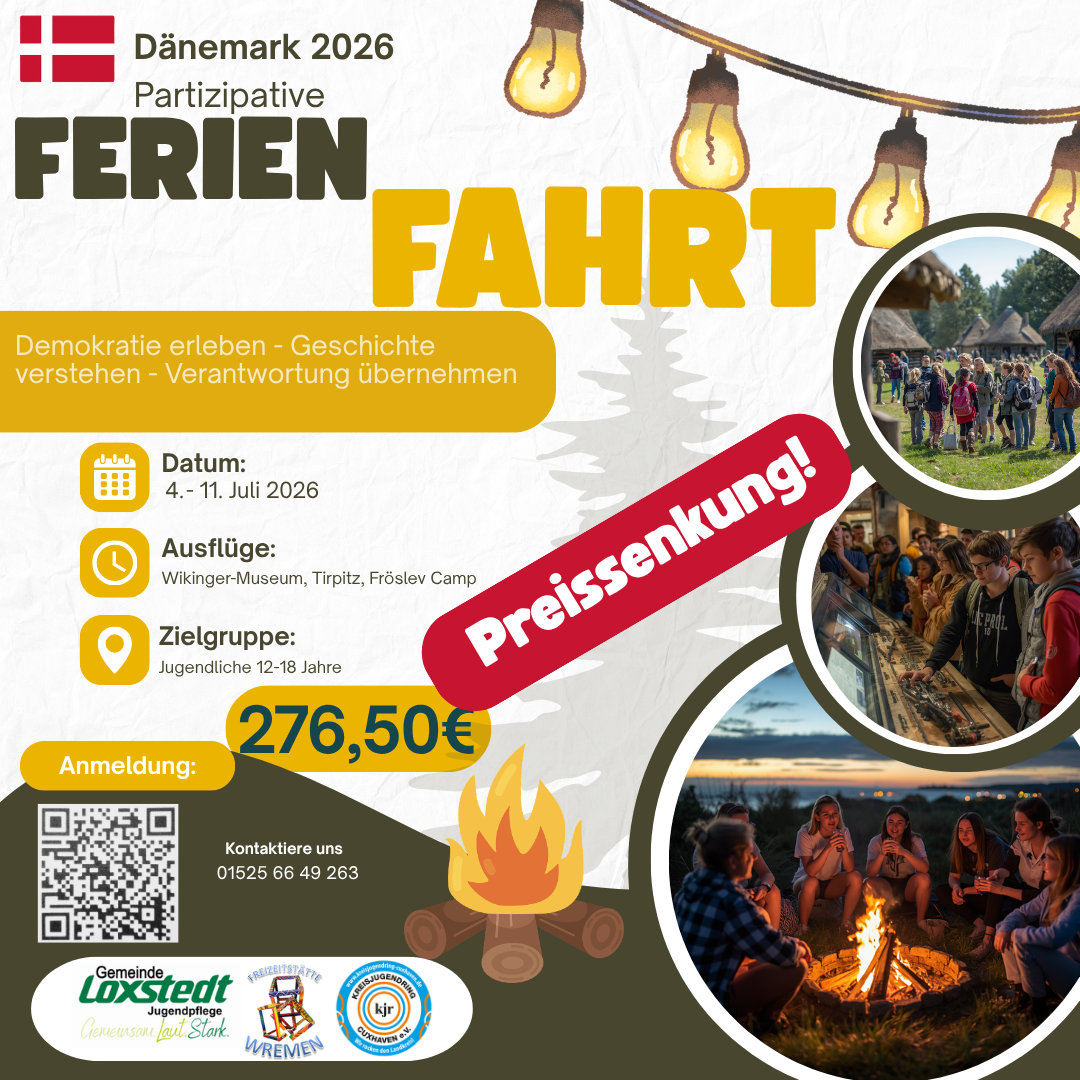 Du betrachtest gerade Partizipative Ferienfahrt Dänemark